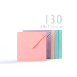 Cartes pastel assorties 225 g/m² et enveloppes 100 g/m²