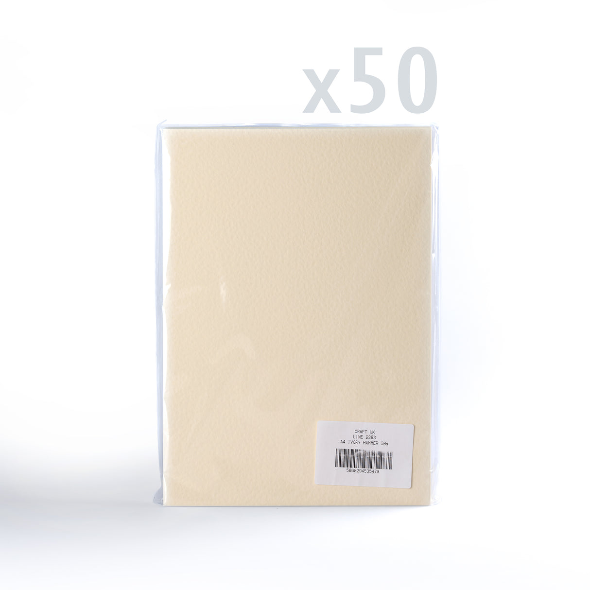 Carte Martelée 300 g/m² lot de 50 pièces