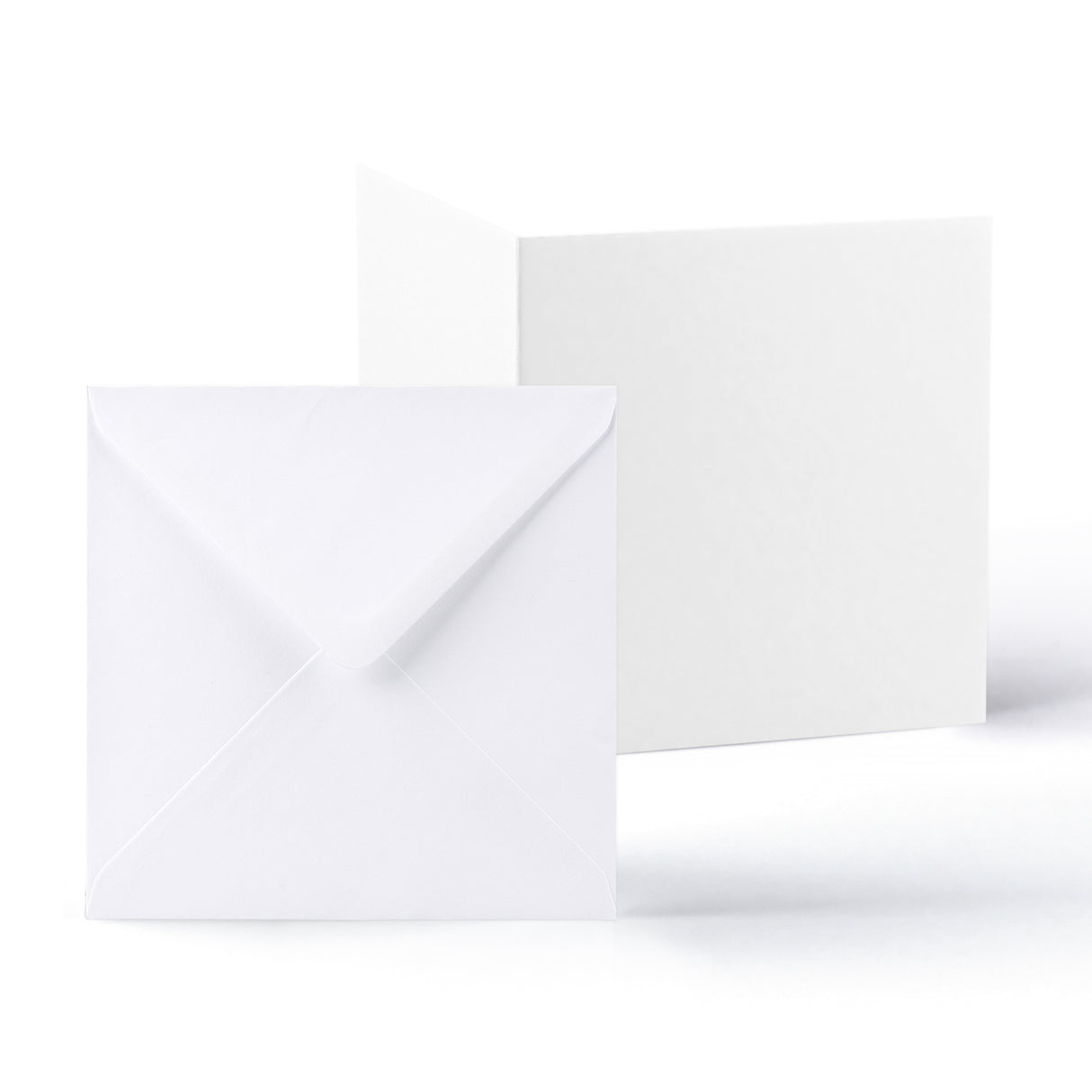 Cartes blanches lisses 250 g/m² et enveloppes 100 g/m² – lot