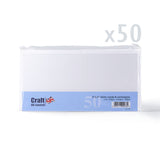 Cartes blanches lisses 250 g/m² et enveloppes 100 g/m² – lot