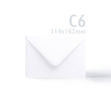 Cartes blanches lisses 250 g/m² et enveloppes 100 g/m² – lot