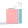 Cartes pastel assorties 225 g/m² et enveloppes 100 g/m²