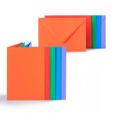 Cartes couleurs vives assorties 225 g/m² et enveloppes 100 g/m²