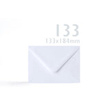 Cartes blanches lisses 250 g/m² et enveloppes 100 g/m² – lot