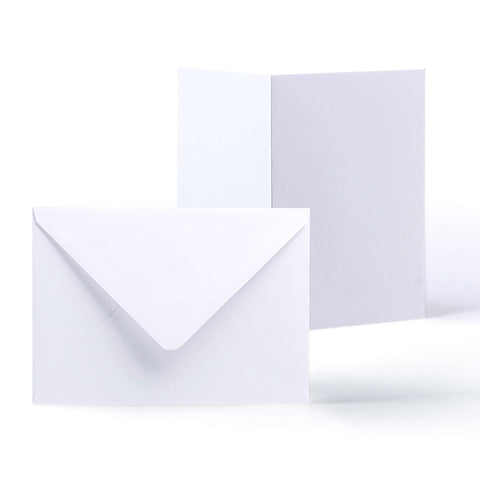 White Smooth Cards & Envelopes Pack