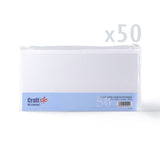 Cartes blanches lisses 250 g/m² et enveloppes 100 g/m² – lot