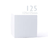 Cartes et enveloppes blanches à bord ondulé – lot