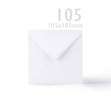 Cartes blanches lisses 250 g/m² et enveloppes 100 g/m² – lot