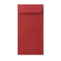Enveloppe format poche rouge foncée 220x110 mm (DL)