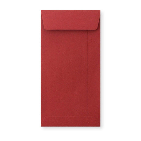 Enveloppe format poche rouge foncée 220x110 mm (DL)