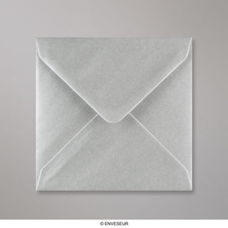 Enveloppe argent métalisée 130x130 mm