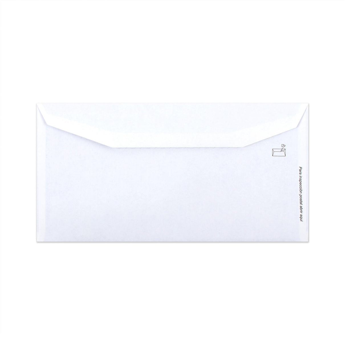 Enveloppe blanche avec impression intérieure – fenêtre 115x225 mm (DL+) 80gr/m²