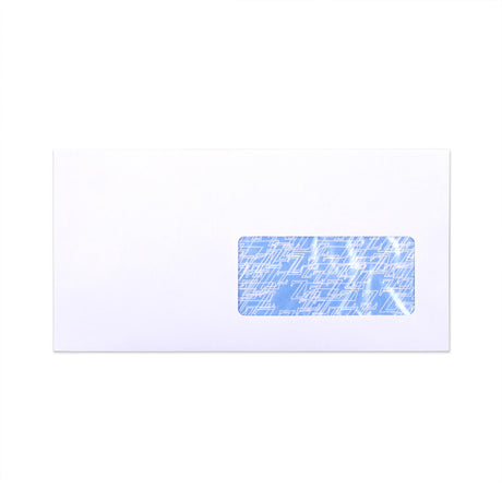 Enveloppe blanche avec impression intérieure – fenêtre 115x225 mm (DL+) 90gsm