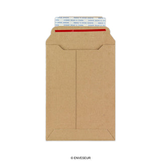 Pochette en carton manille F-Flute 185x125 mm