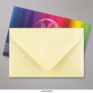 Enveloppe couleur champagne à l’effet nacré 62×94 mm