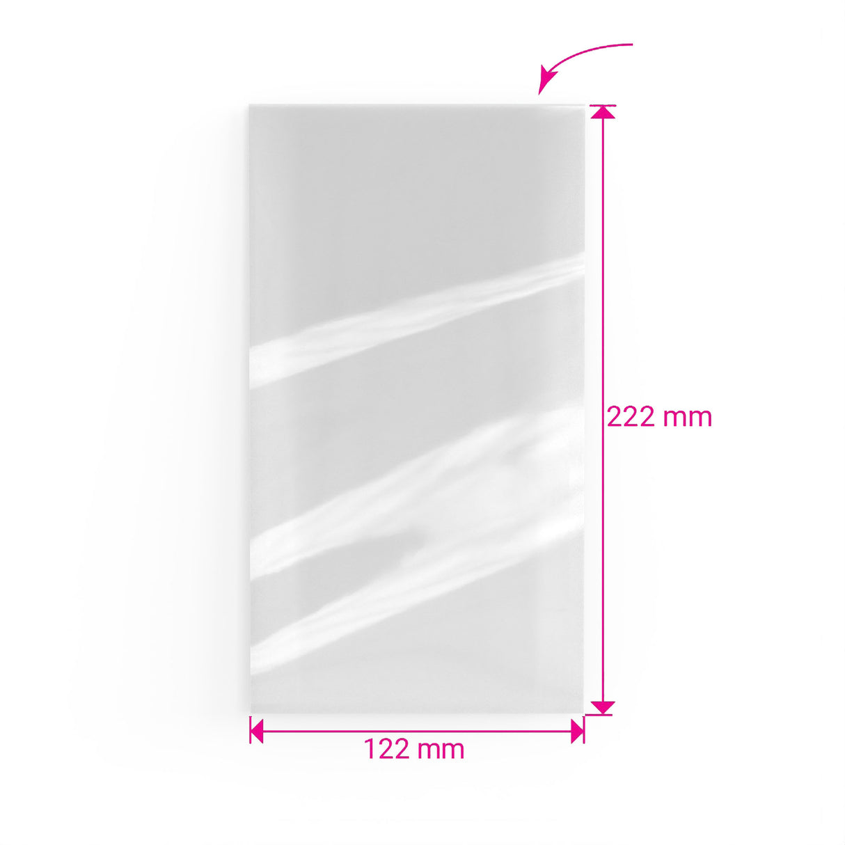 Sacs en cellophane non scellables