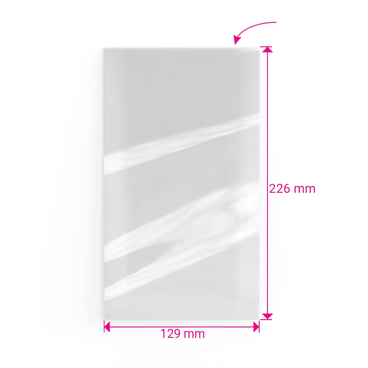 Sacs en cellophane non scellables