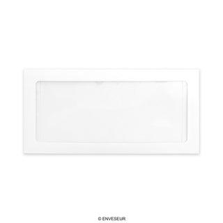 Enveloppe blanche à fenêtre globale 110x220 mm (DL)