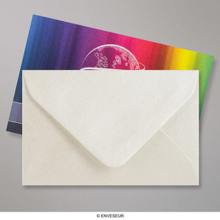 Enveloppe huître brillante 62x94 mm