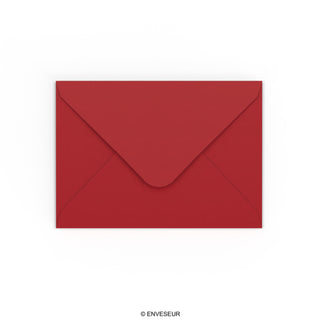 Enveloppe rouge foncée 125x175 mm