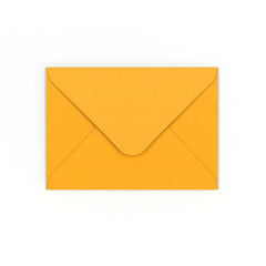 Enveloppe jaune profonde 125x175 mm