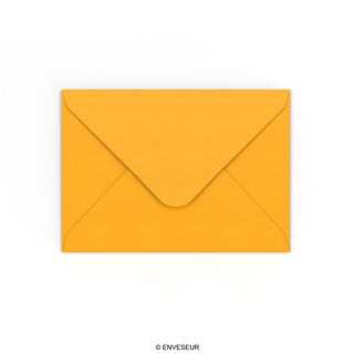 Enveloppe jaune profonde 125x175 mm