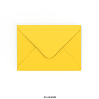 Enveloppe jaune 125x175 mm
