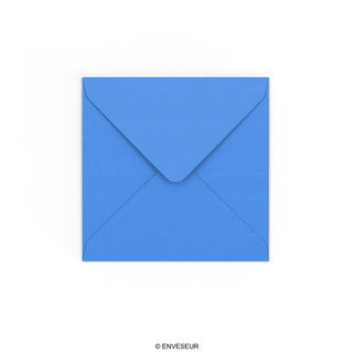 Enveloppe bleue éclatante 130x130 mm