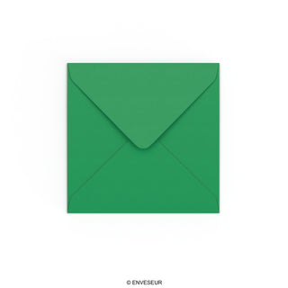 Enveloppe verte profonde 130x130 mm
