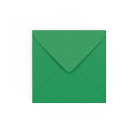 Dark Green Gummed V-Flap Envelope (130 x 130mm)