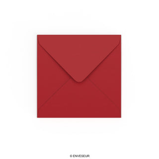 Enveloppe rouge foncée 130x130 mm