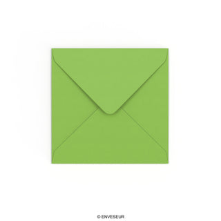 Enveloppe verte vive 130x130 mm