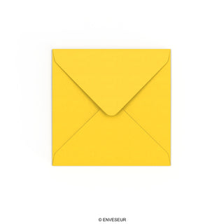 Enveloppe jaune 130x130 mm