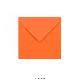 Enveloppe orange 130x130 mm