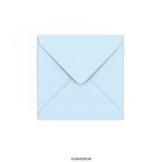 Enveloppe bleue pâle 130x130 mm
