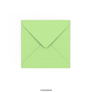 Enveloppe verte pâle 130x130 mm