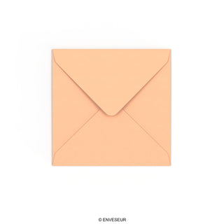 Enveloppe saumon rose 130x130 mm
