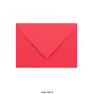 Enveloppe rouge éclatante 133x184 mm