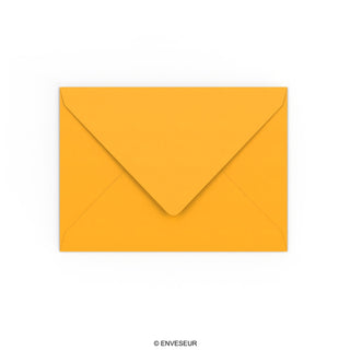 Enveloppe jaune profonde 133x184 mm
