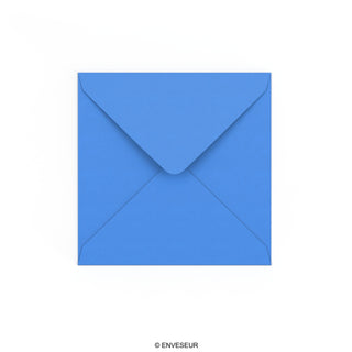 Enveloppe bleue éclatante 140x140 mm