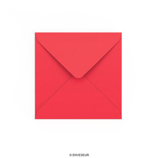 Enveloppe rouge éclatante 140x140 mm