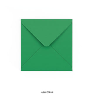 Enveloppe verte profonde 140x140 mm