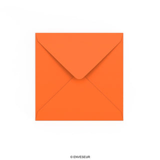 Enveloppe orange 140x140 mm