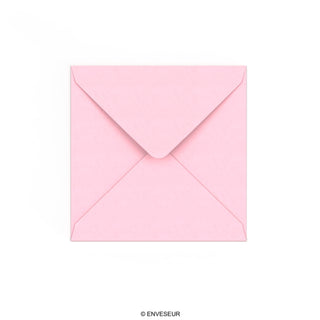 Enveloppe rose pâle 140x140 mm