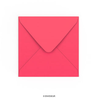 Enveloppe rose éclatante 155x155 mm