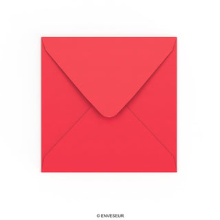 Enveloppe rouge éclatante 155x155 mm