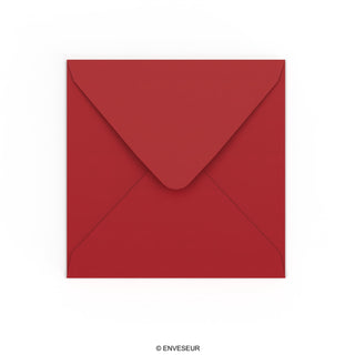 Enveloppe rouge foncée 155x155 mm