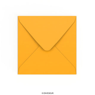 Enveloppe jaune profonde 155x155 mm