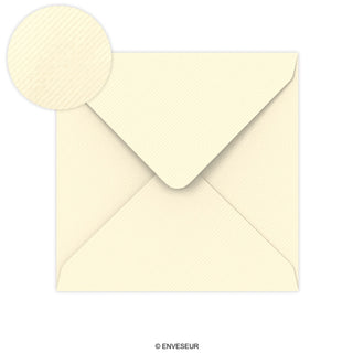 Enveloppe ivoire vergée 155x155 mm