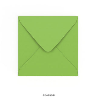 Enveloppe verte vive 155x155 mm